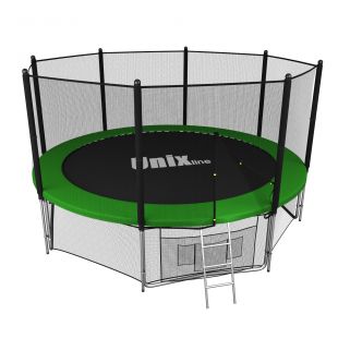 Батут Unix Line Classic 12 ft Outside (синий/зеленый)